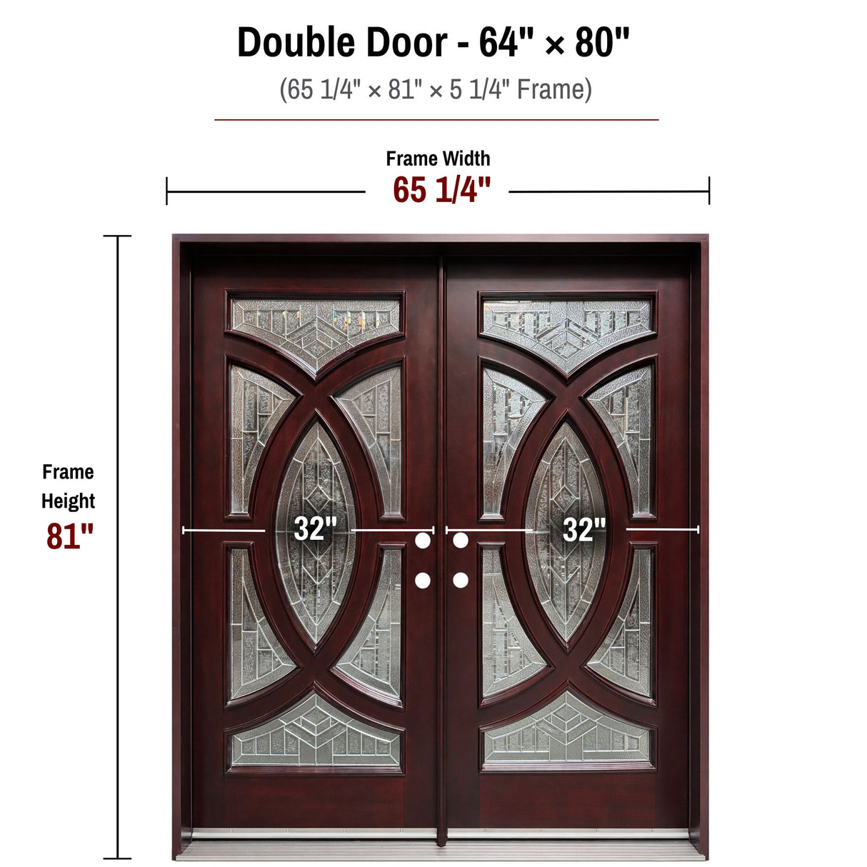 Solid Wood Exterior Door M705A