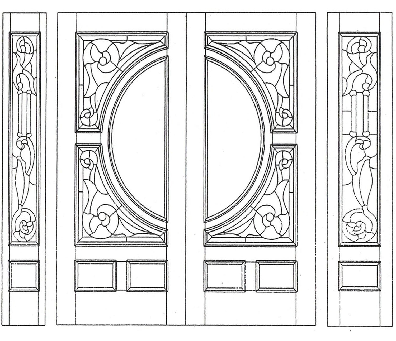 Slab Solid Wood Door – M580C