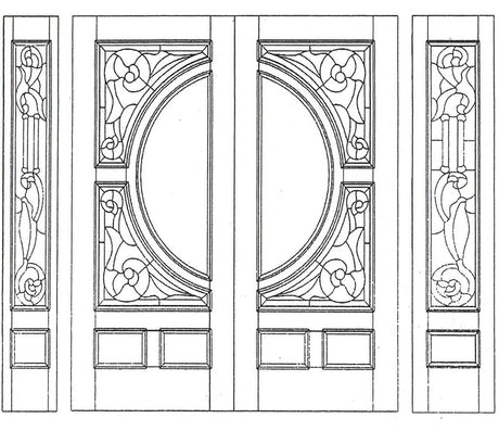 Slab Solid Wood Door – M580C