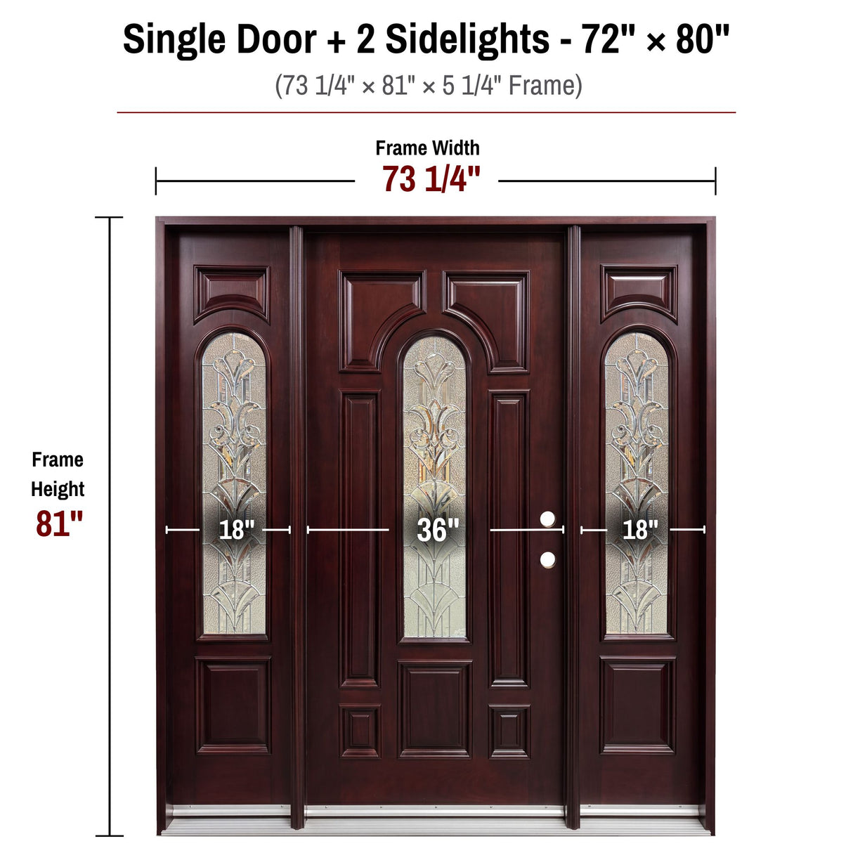 Solid Wood Entry Door-M280