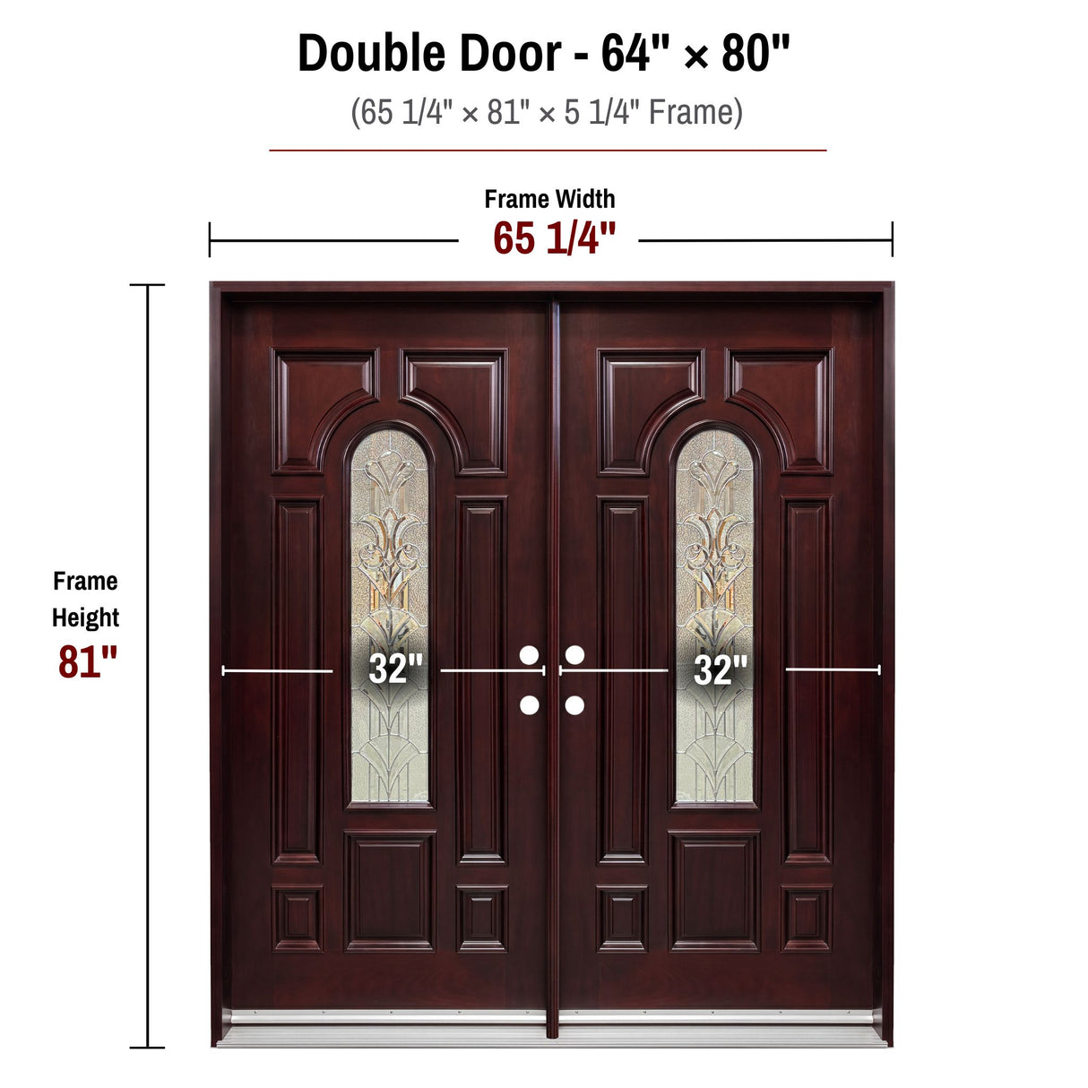 Solid Wood Entry Door-M280
