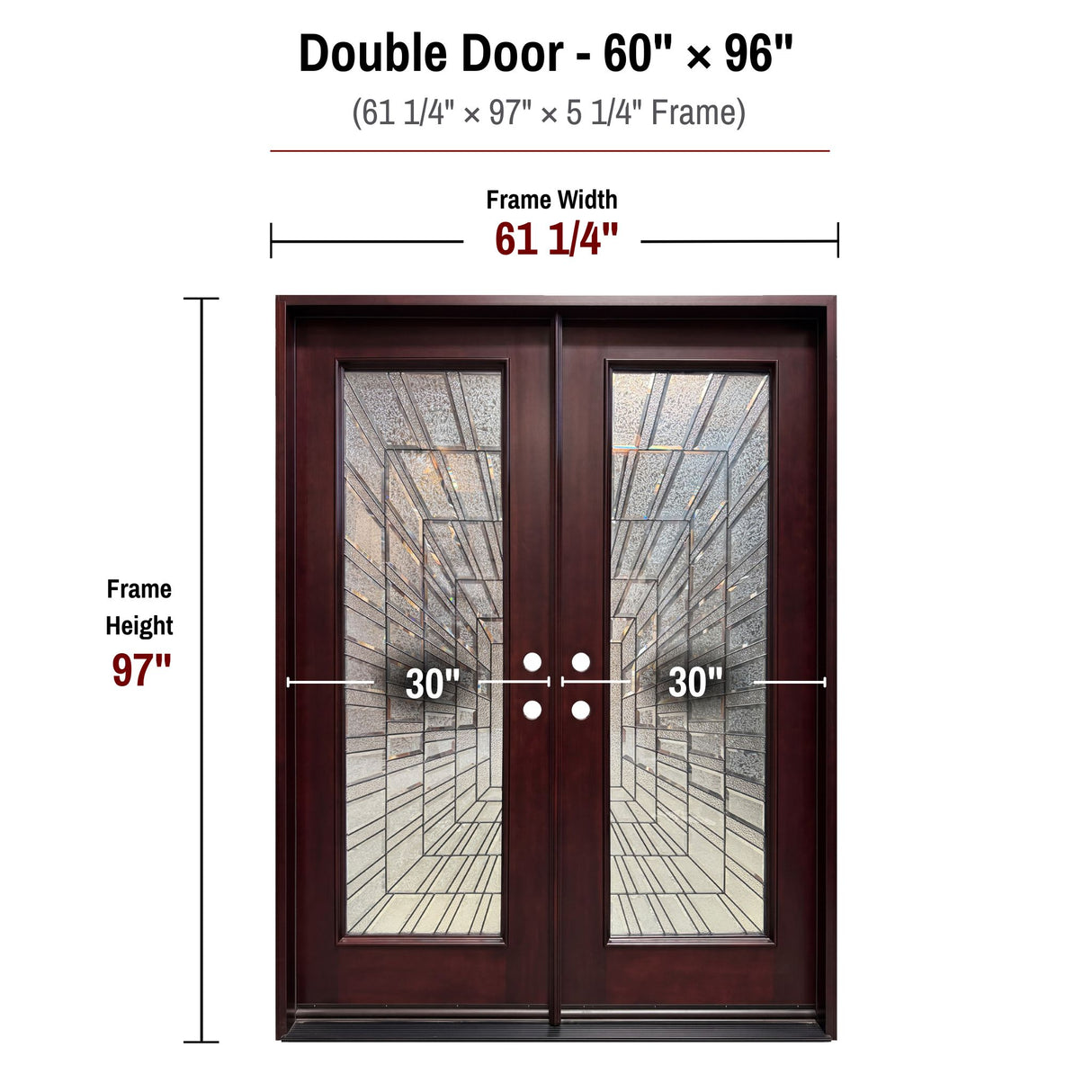 Solid Wood Exterior Door 300I -Time Tunnel