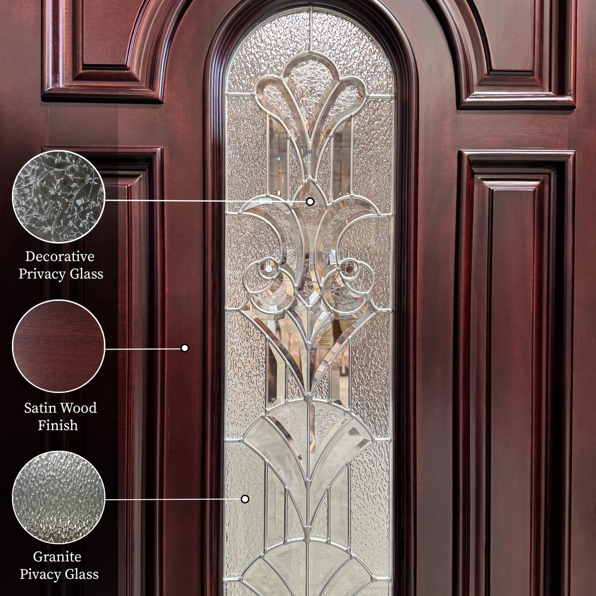 Solid Wood Entry Door-M280