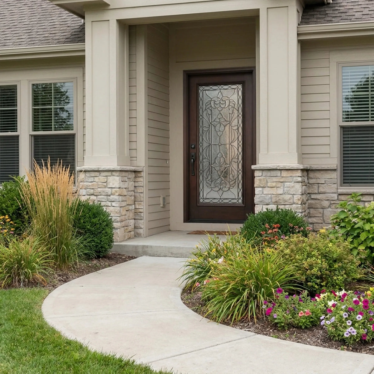 Solid Wood Exterior Door M577