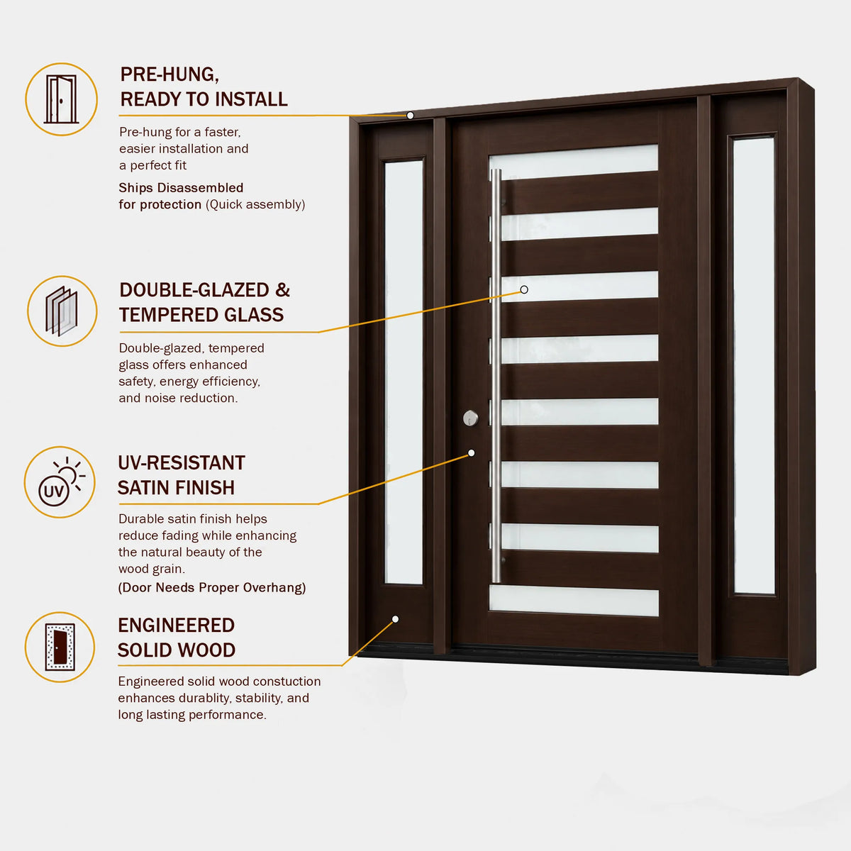 M8P - Wood Entry Doors
