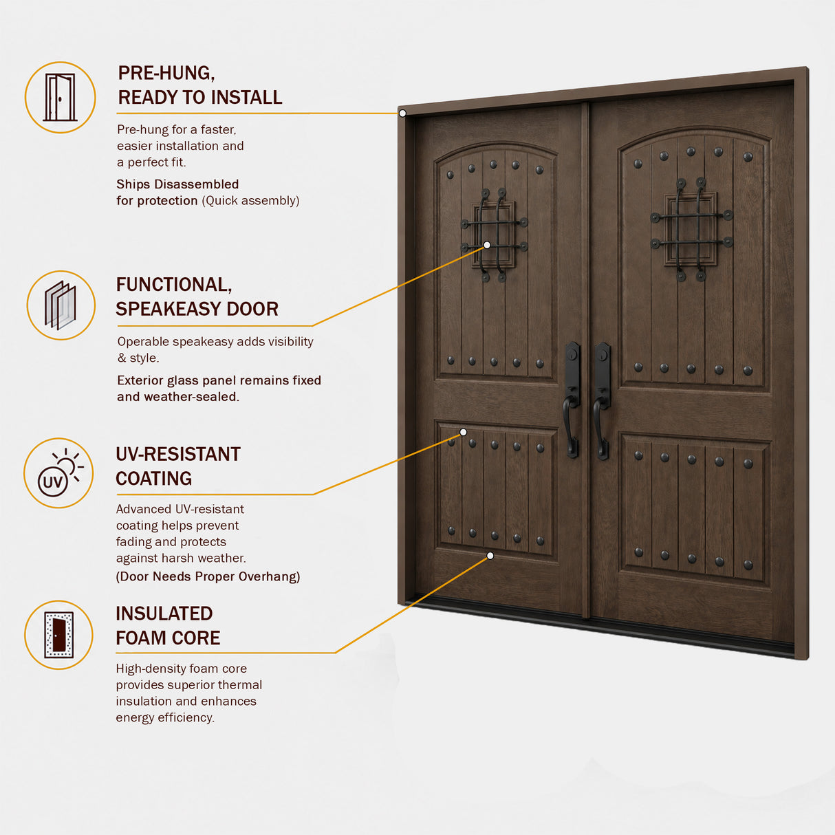 Fiberglass Exterior Door FD05