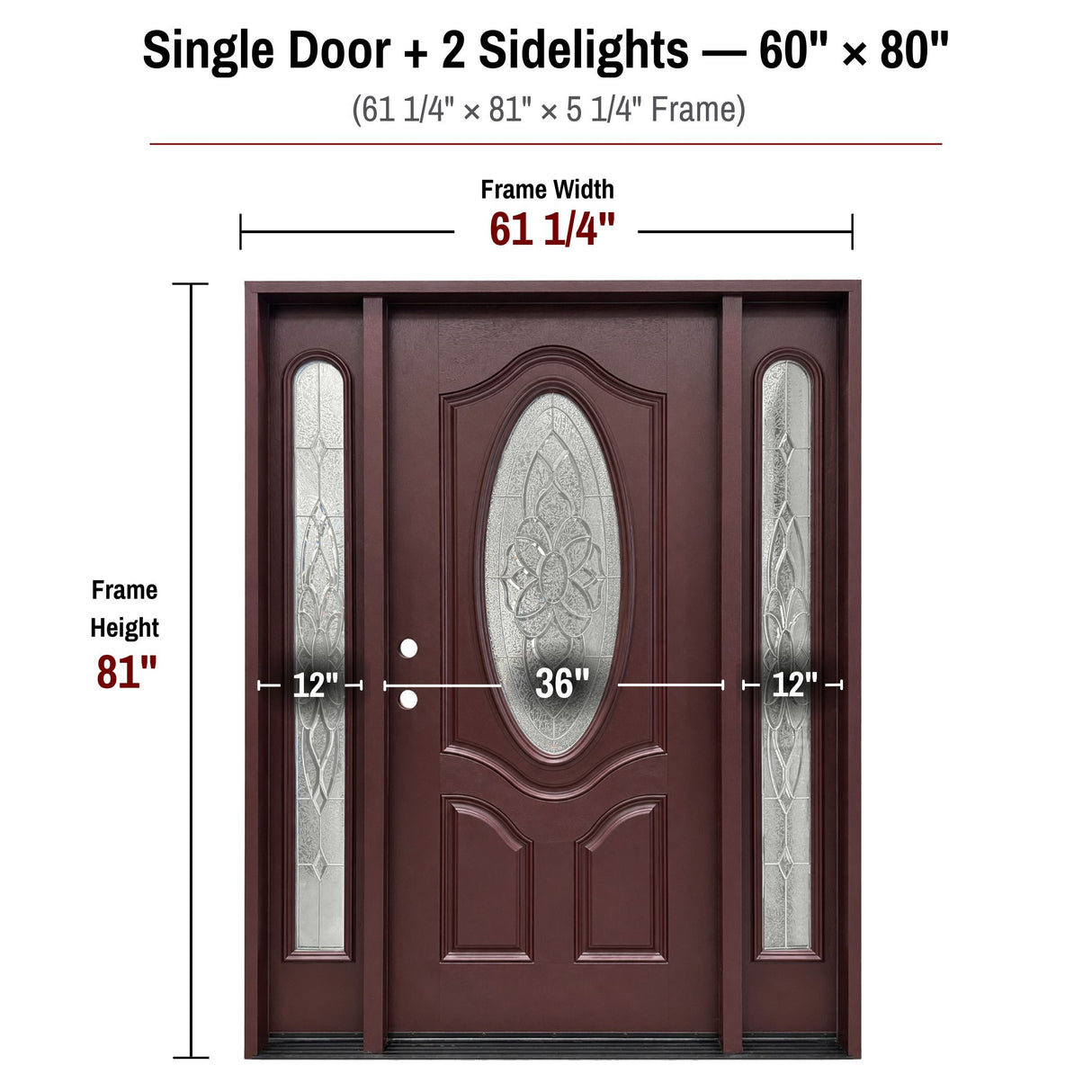 Fiberglass Entry Door FD800D