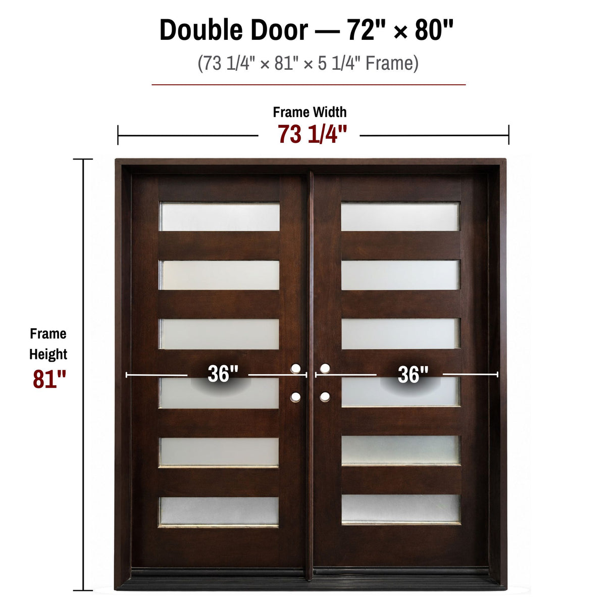 Solid Wood Exterior Door M6P