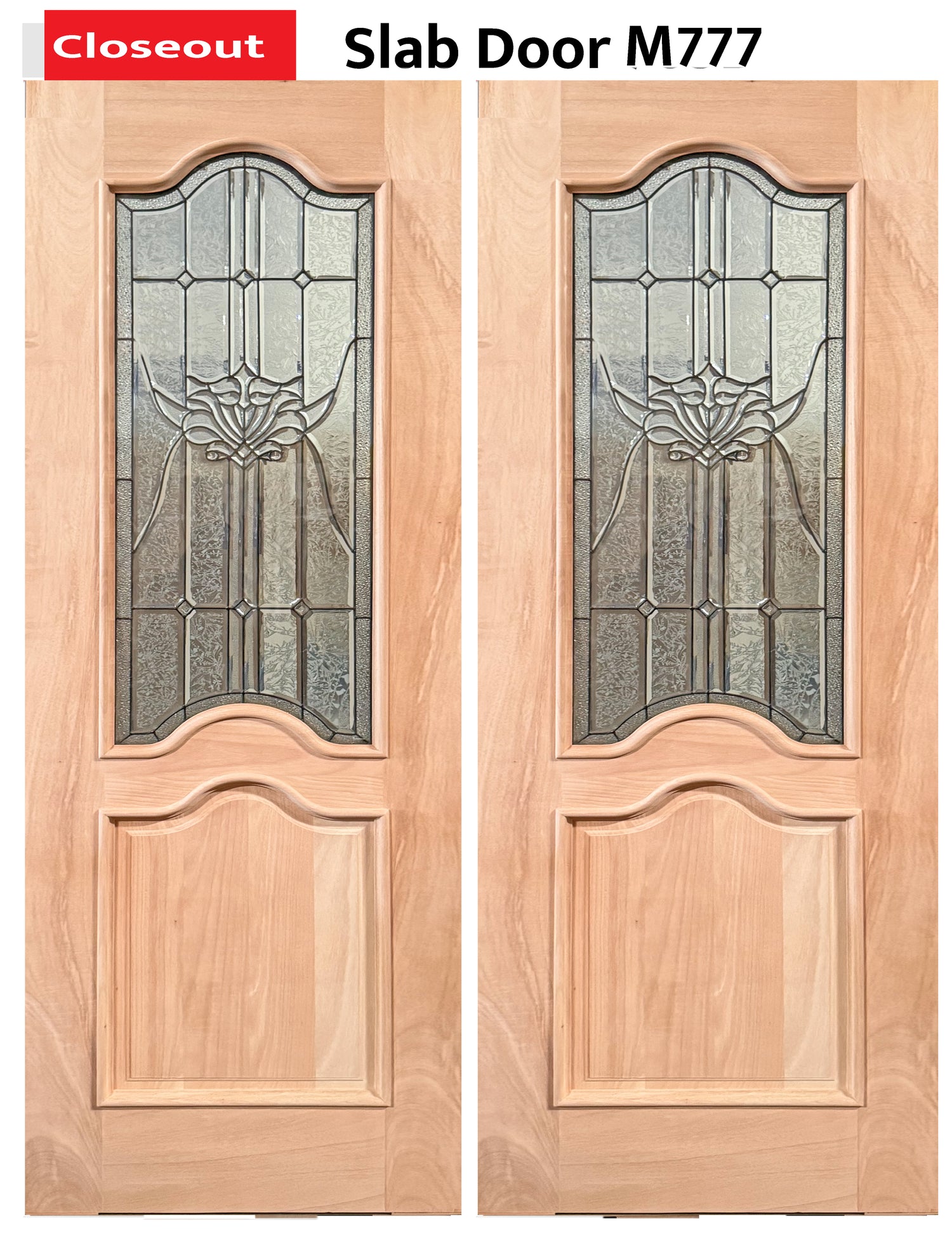Solid Wood Slab Door - M777