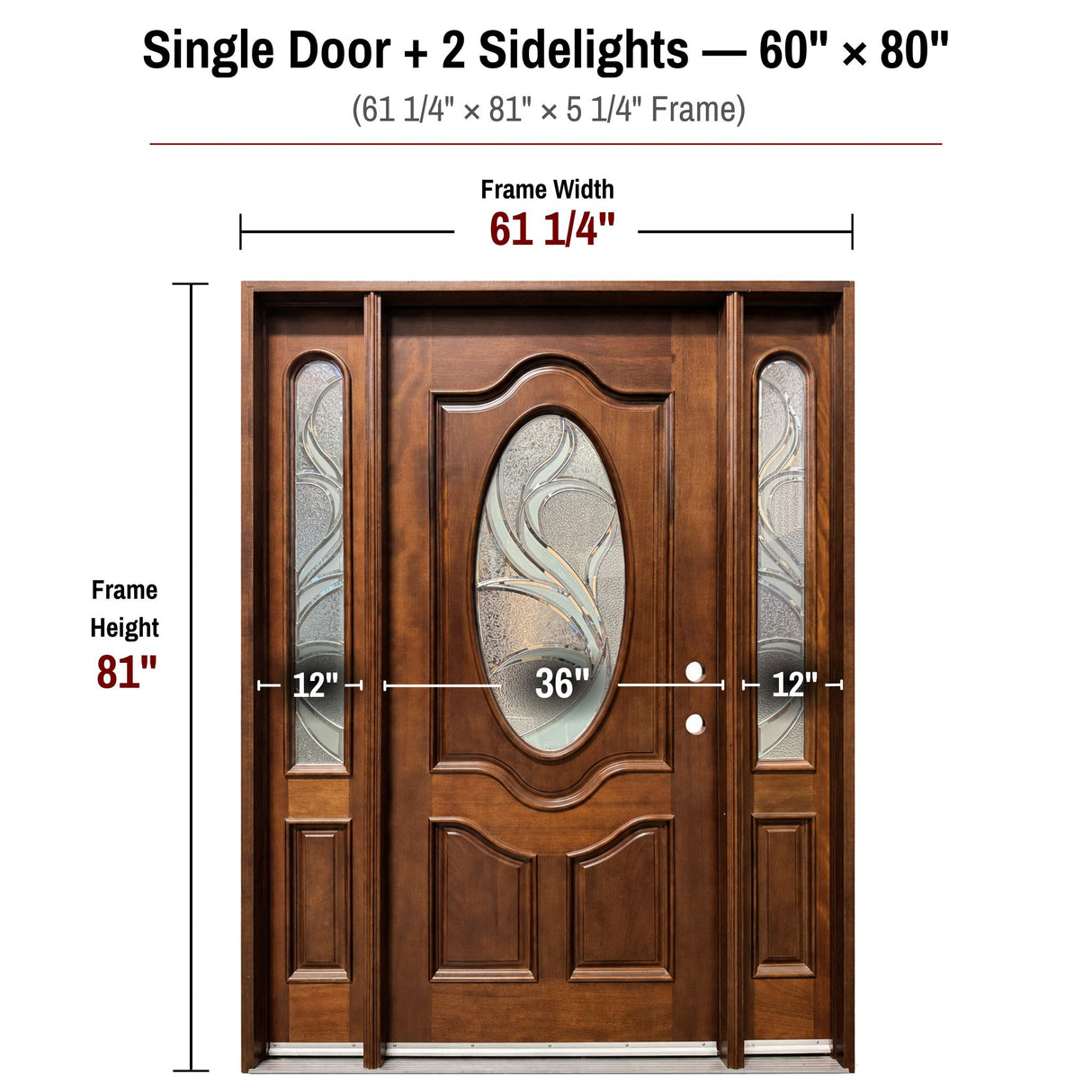 Solid Wood Exterior Door-M800G