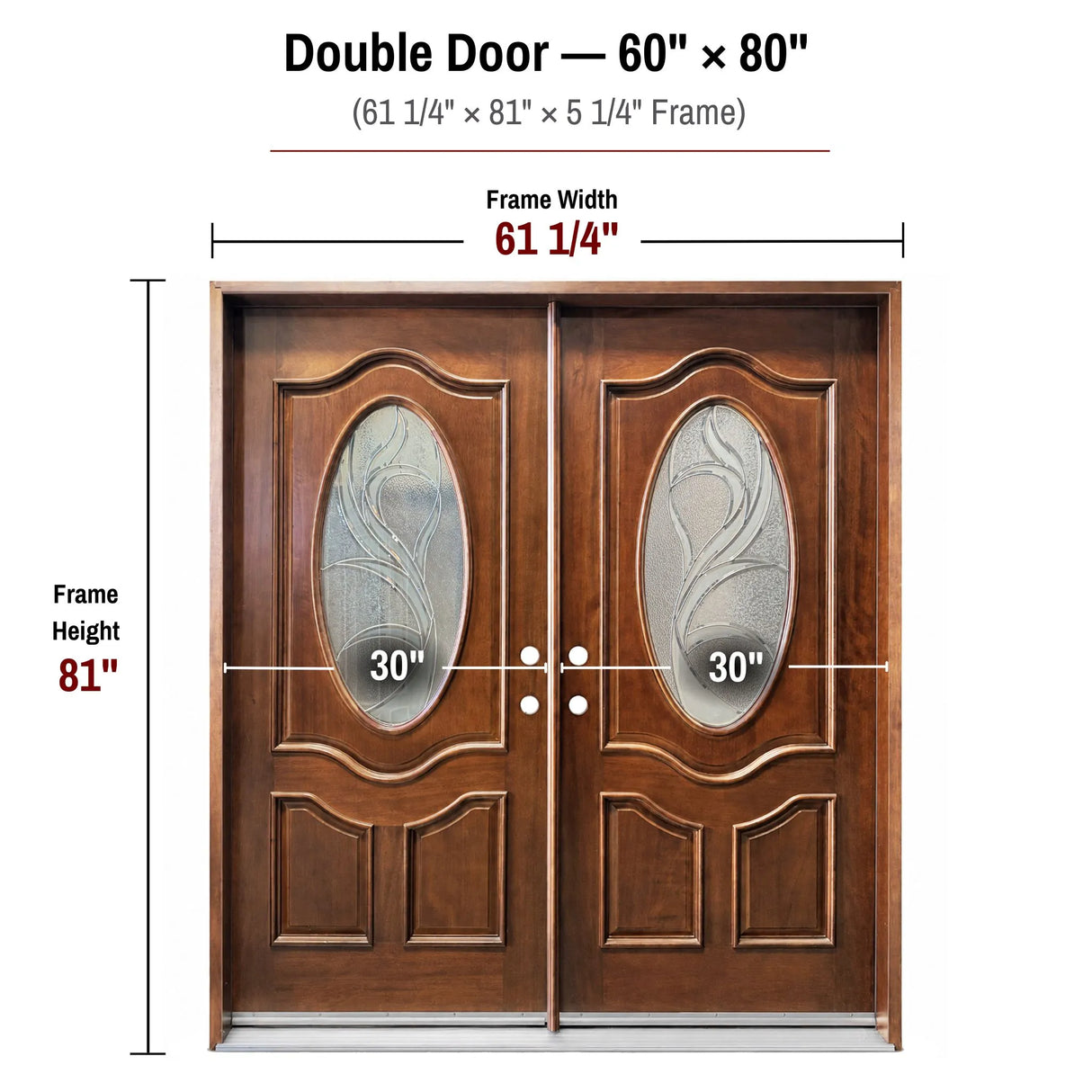 Solid Wood Exterior Door-M800G