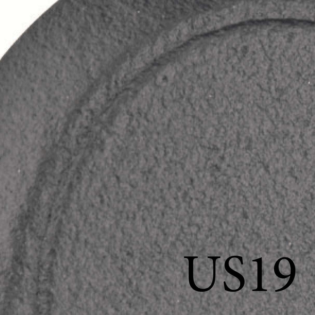 Close-up of greeley door handle finish in flat black bronze showing dark matte metal texture