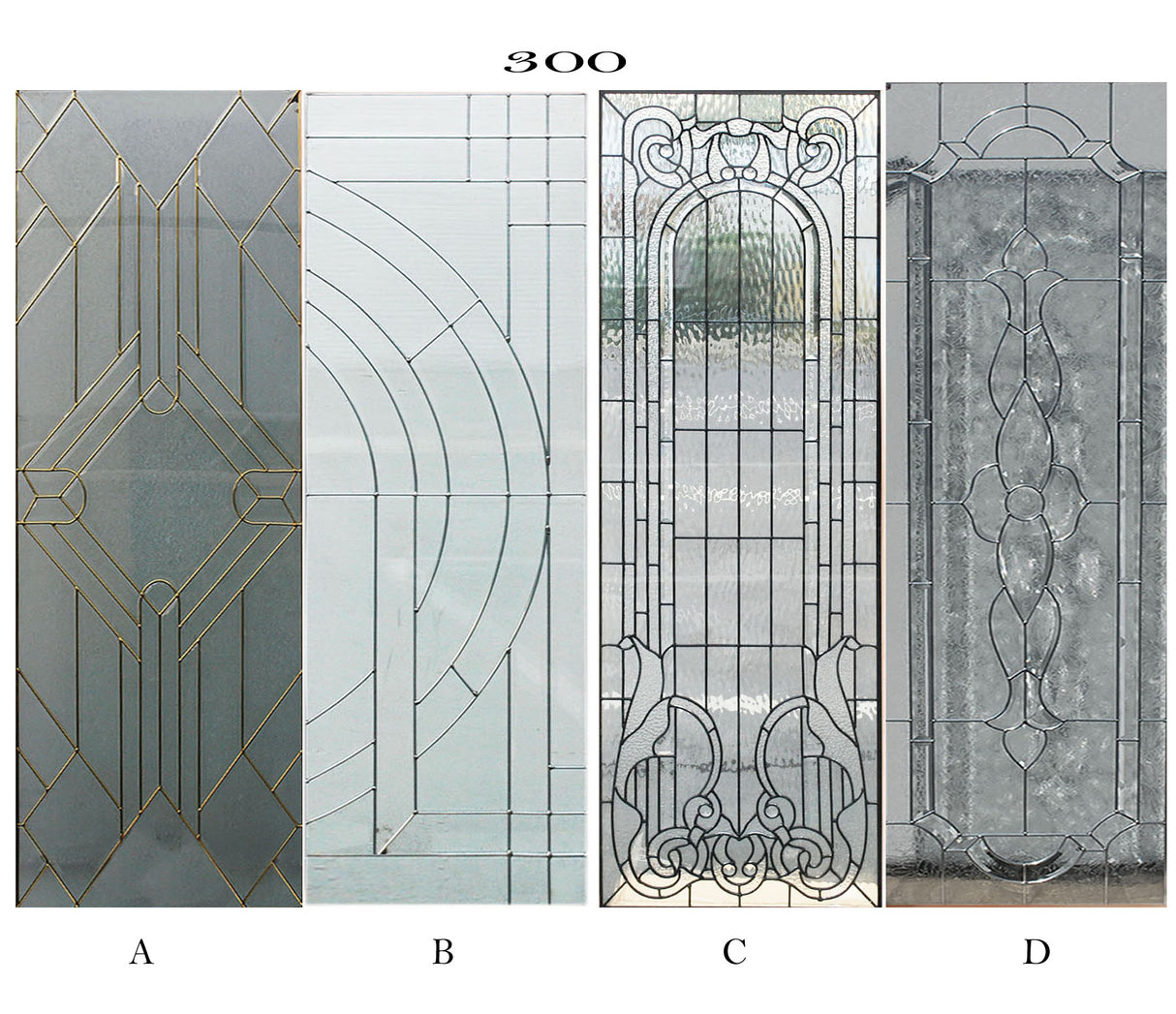 glass designs for the m300 slab door