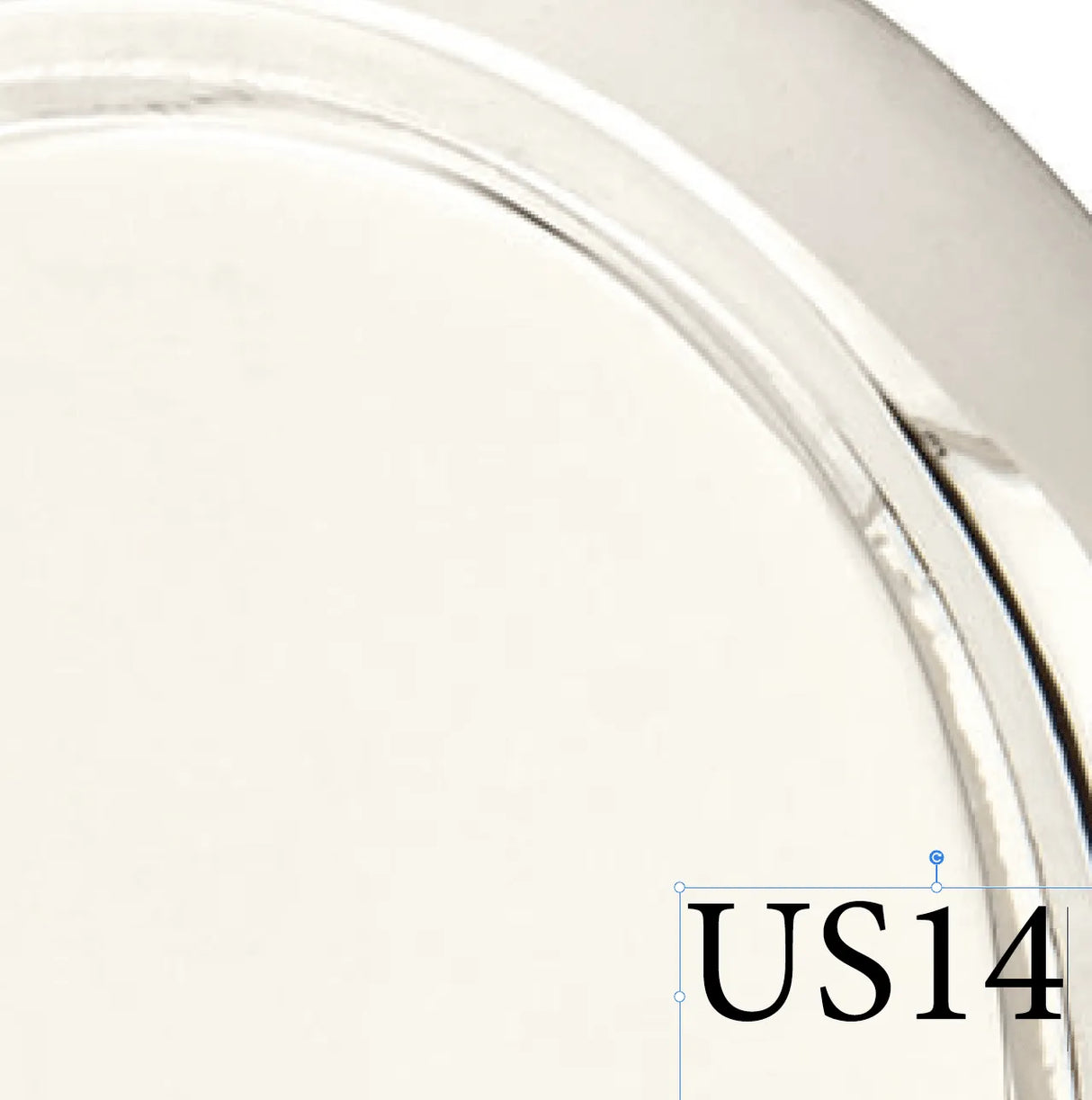 Polished nickel finish color sample for exterior door hardware