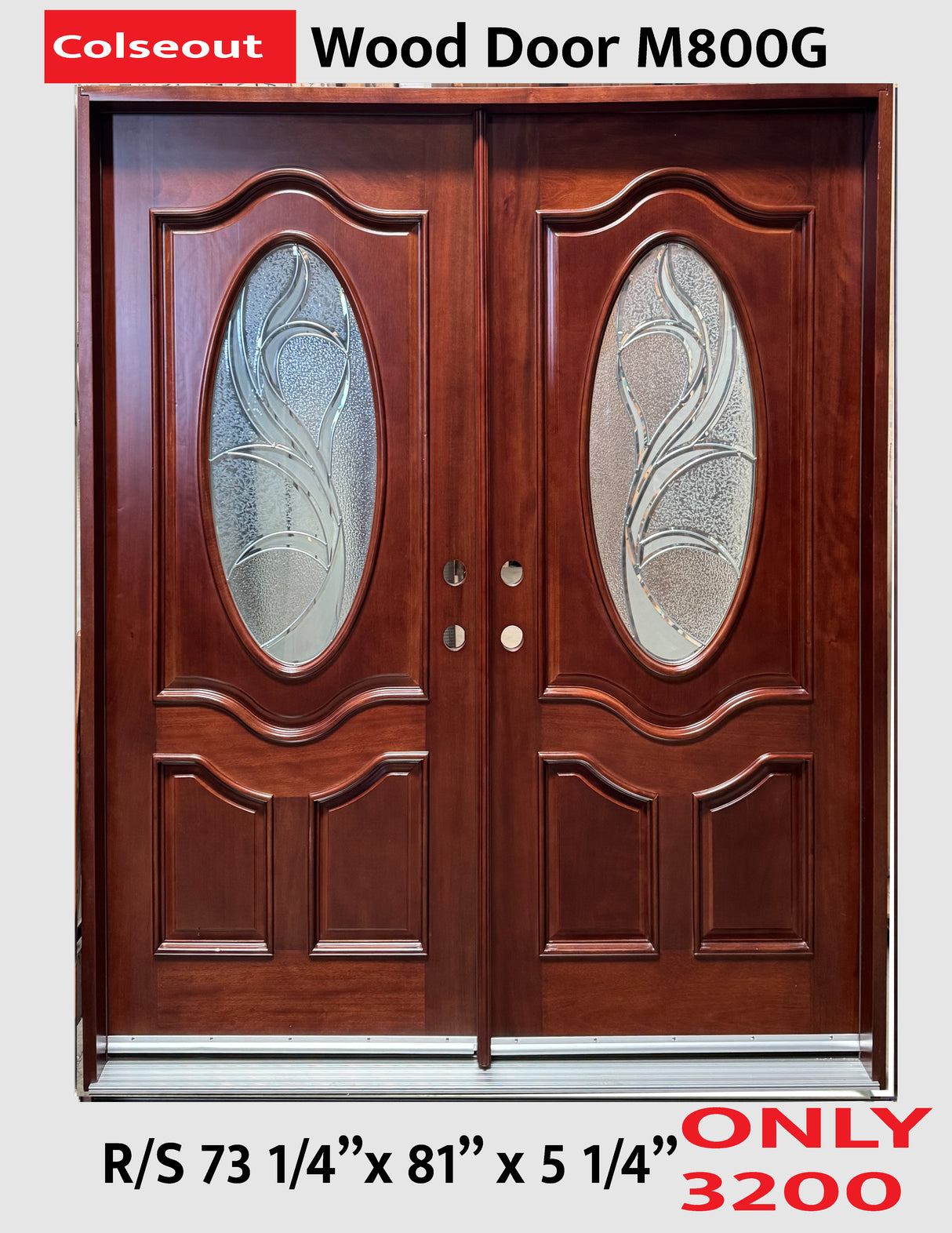 M800G Exterior Wood Door - Ready To Install - Closeout Sale