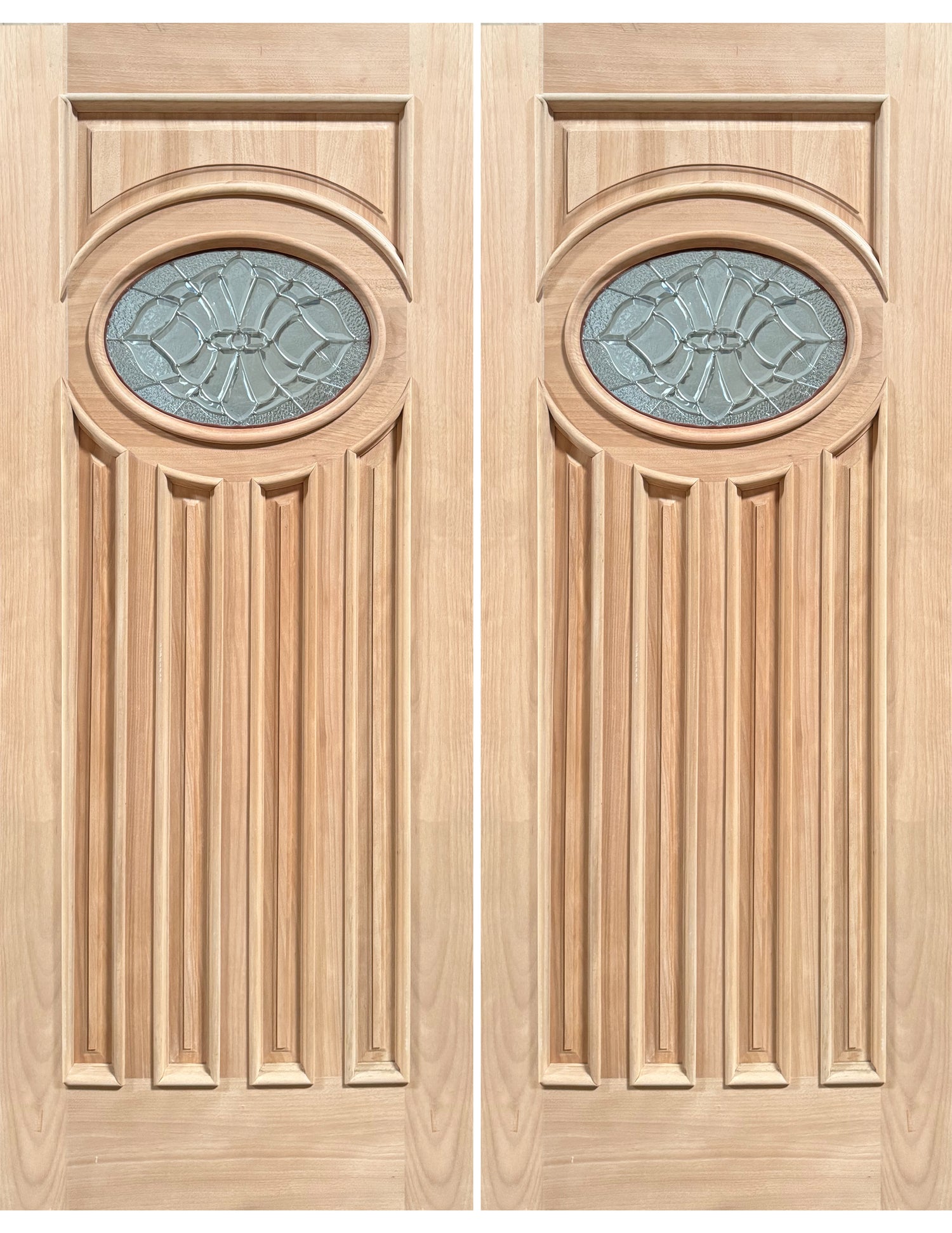 Slab Solid Wood Exterior  Door – M285E