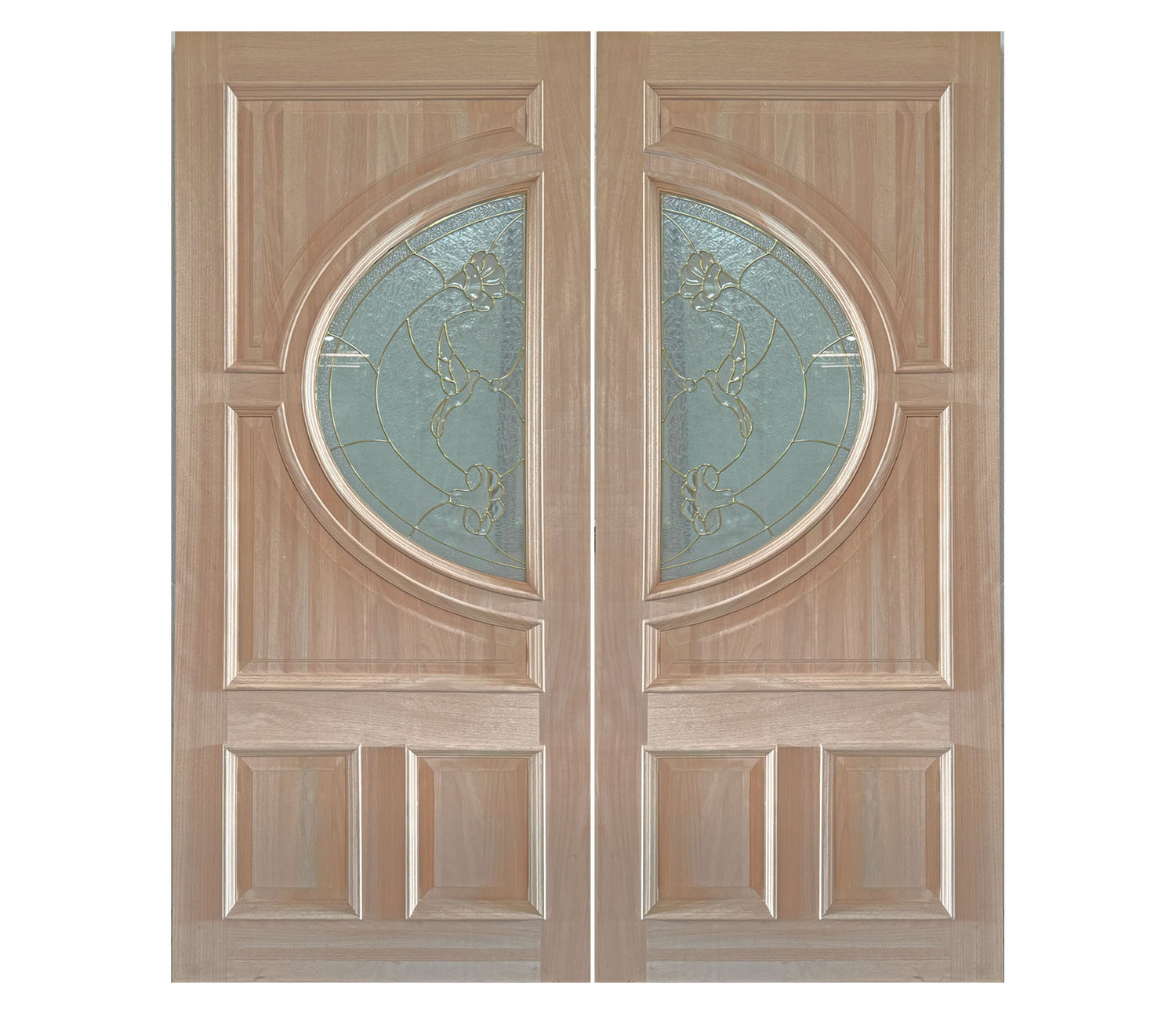 Slab Solid Wood Entry Door – M580A