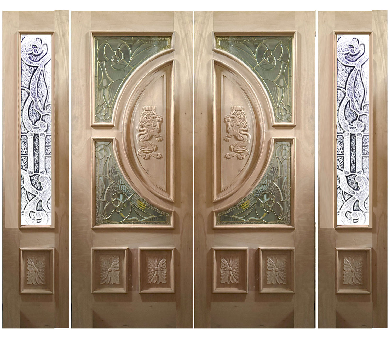 Slab Solid Wood Door – M580C