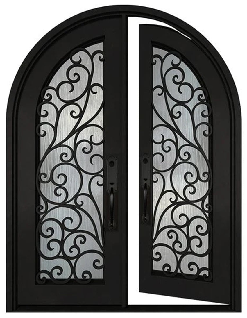 Iron double doors