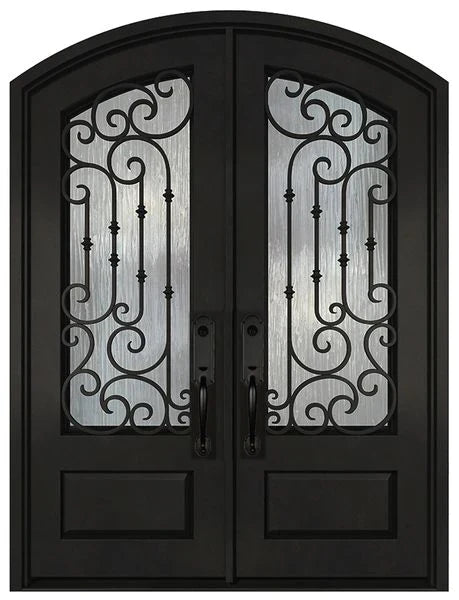 Fiberglass Double Entry Doors With Glass