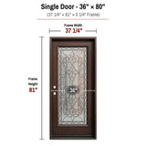 Solid Wood Exterior Door M577