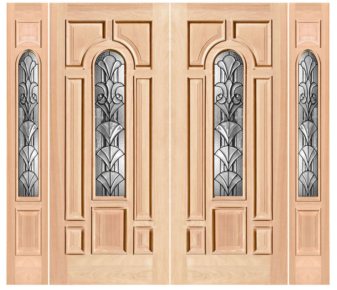 M280 Series Mahogany Slab Wood Door – Closeout Sale