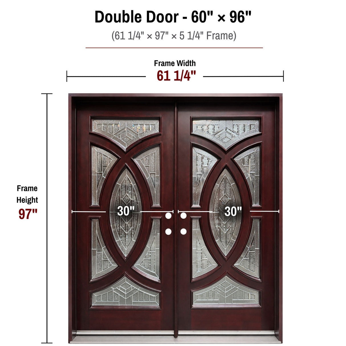 Solid Wood Exterior Door M705A