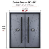 M2011 | Exterior Wood Double Doors