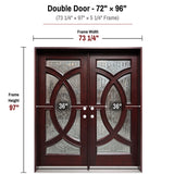 Solid Wood Exterior Door M705A