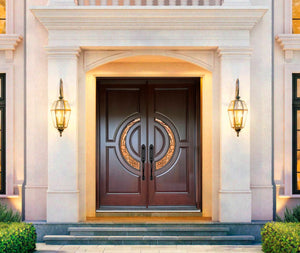 M580E - Exterior Wood Double Doors