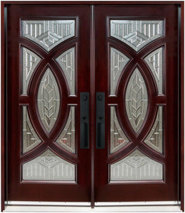 M705A Exterior Entry Wood Door