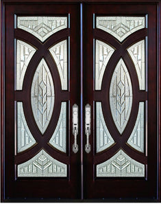 M705A Exterior Entry Wood Door