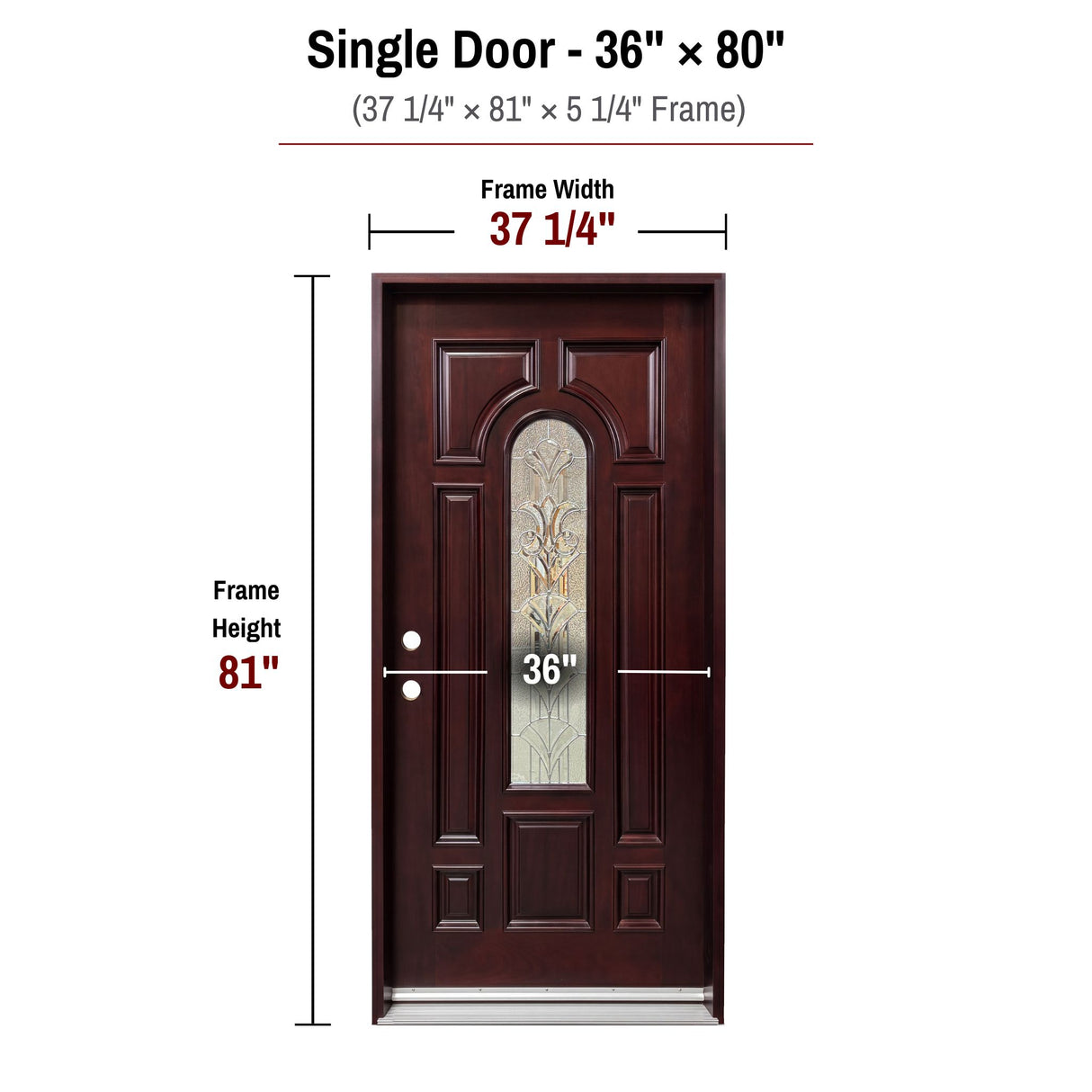 Solid Wood Entry Door-M280