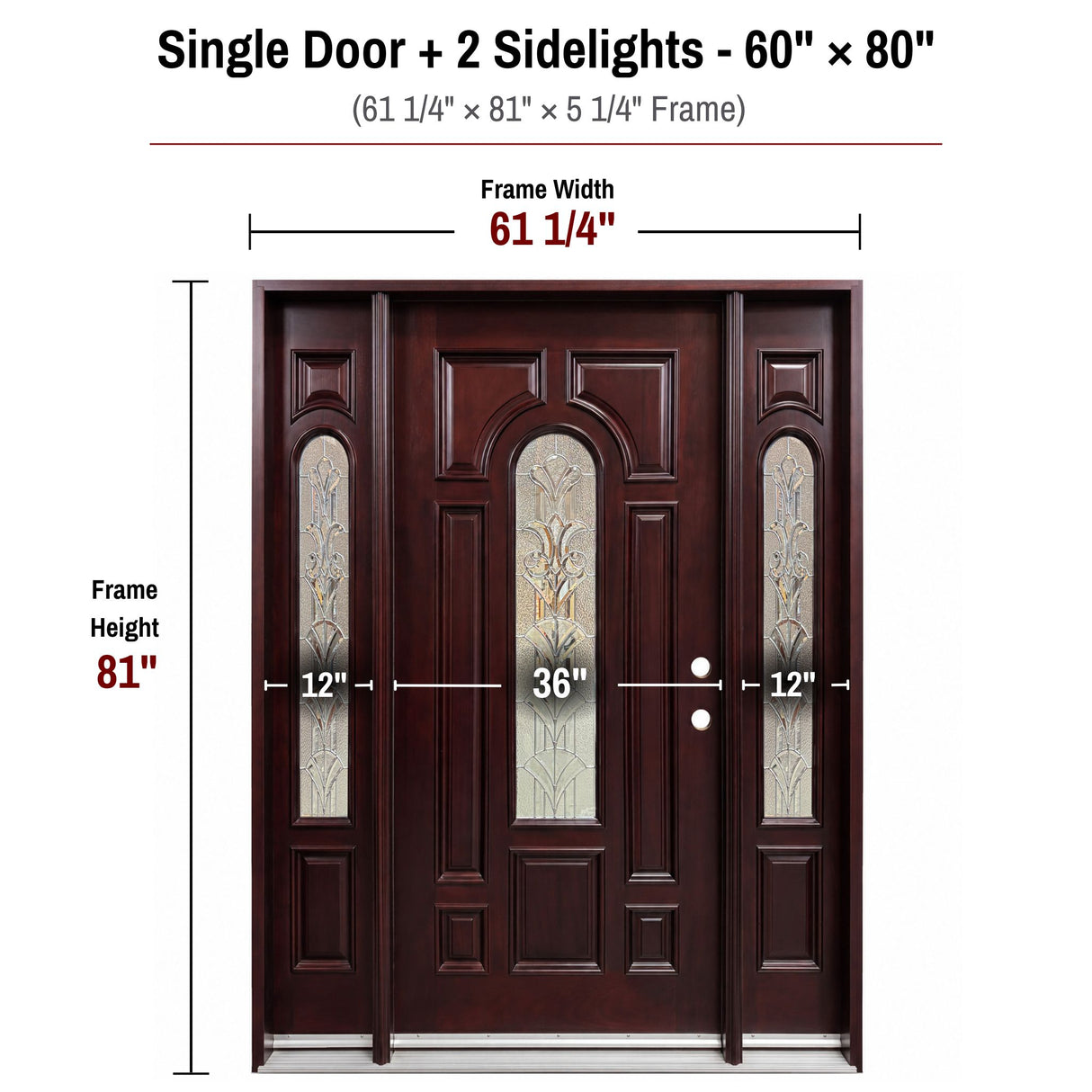 Solid Wood Entry Door-M280