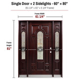 Solid Wood Entry Door-M280