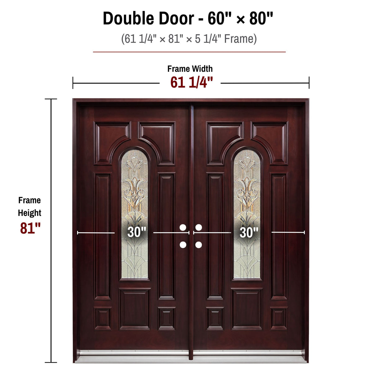 Solid Wood Entry Door-M280