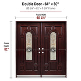 Solid Wood Entry Door-M280