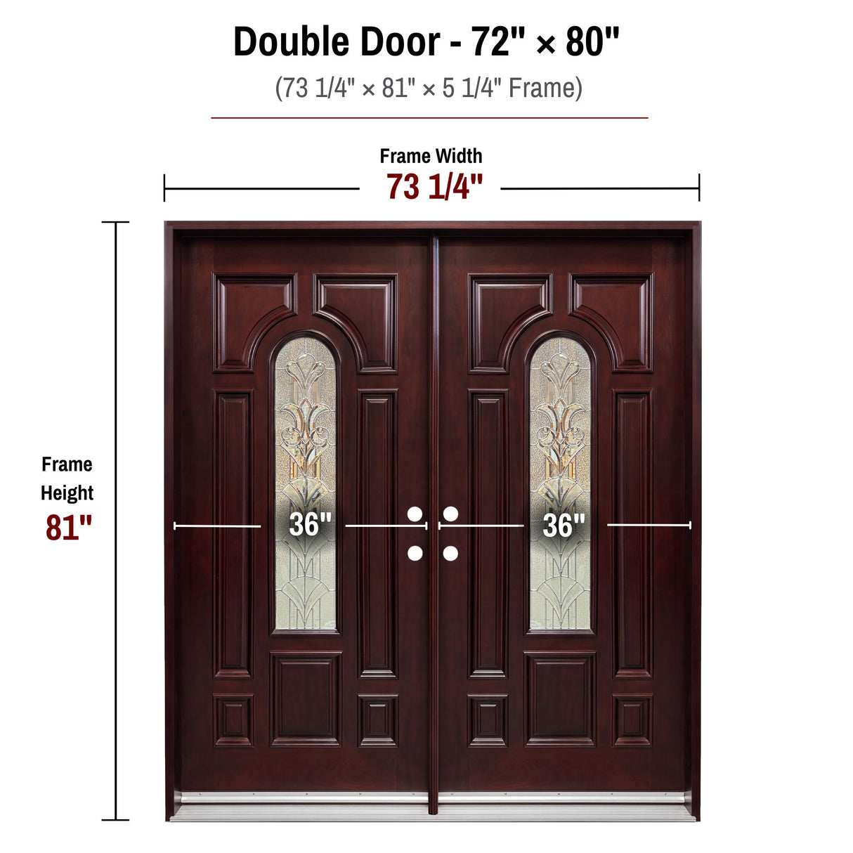 Solid Wood Entry Door-M280