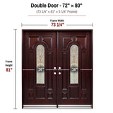 Solid Wood Entry Door-M280