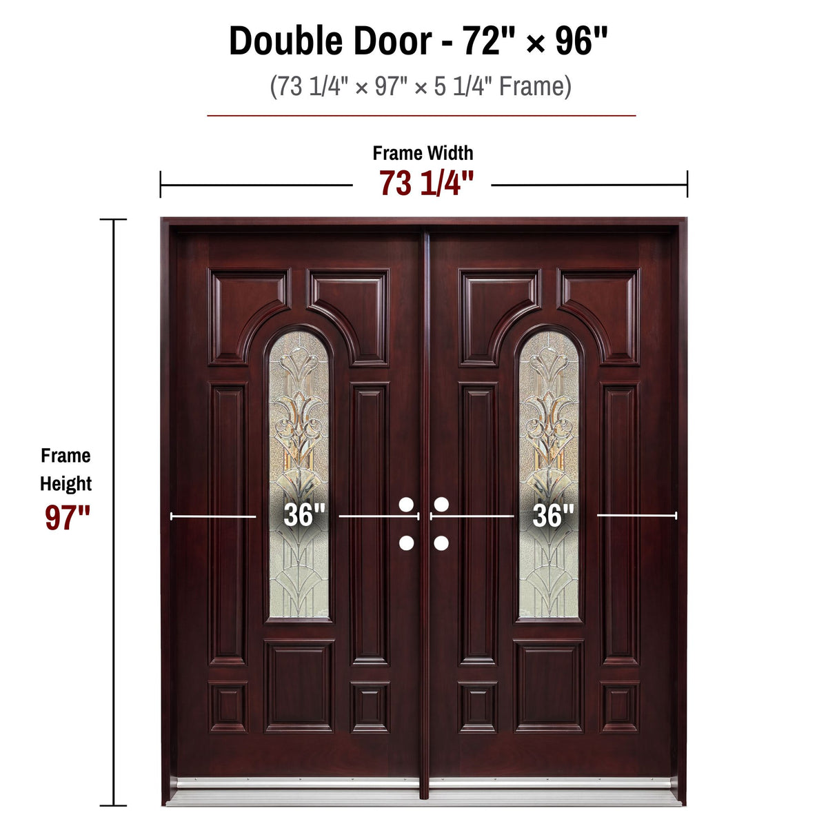 Solid Wood Entry Door-M280
