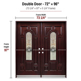 Solid Wood Entry Door-M280