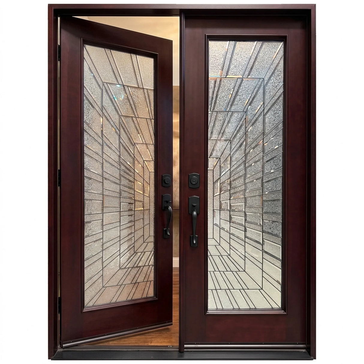 Solid Wood Exterior Door 300I -Time Tunnel
