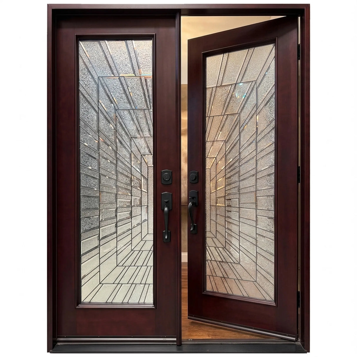 Solid Wood Exterior Door 300I -Time Tunnel