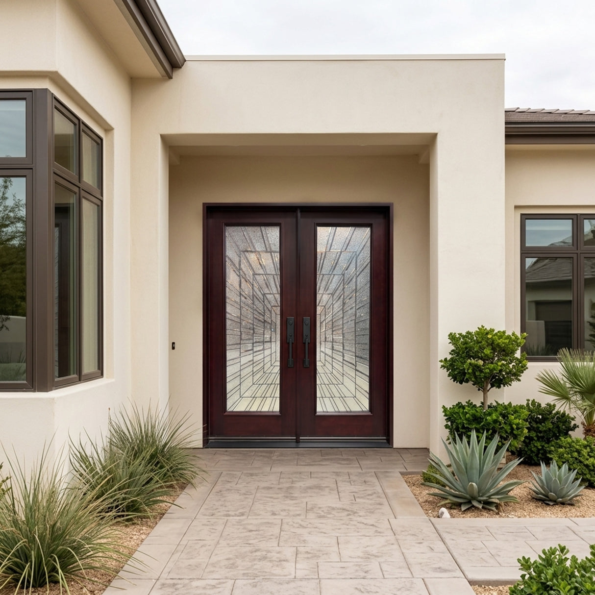 Solid Wood Exterior Door 300I -Time Tunnel
