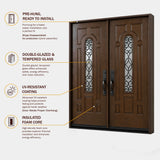 Fiberglass Entry Door-FD280W