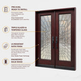 Solid Wood Exterior Door 300I -Time Tunnel