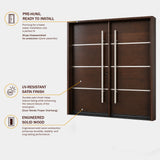 M4P-The Austin - Wood Double Entry Doors