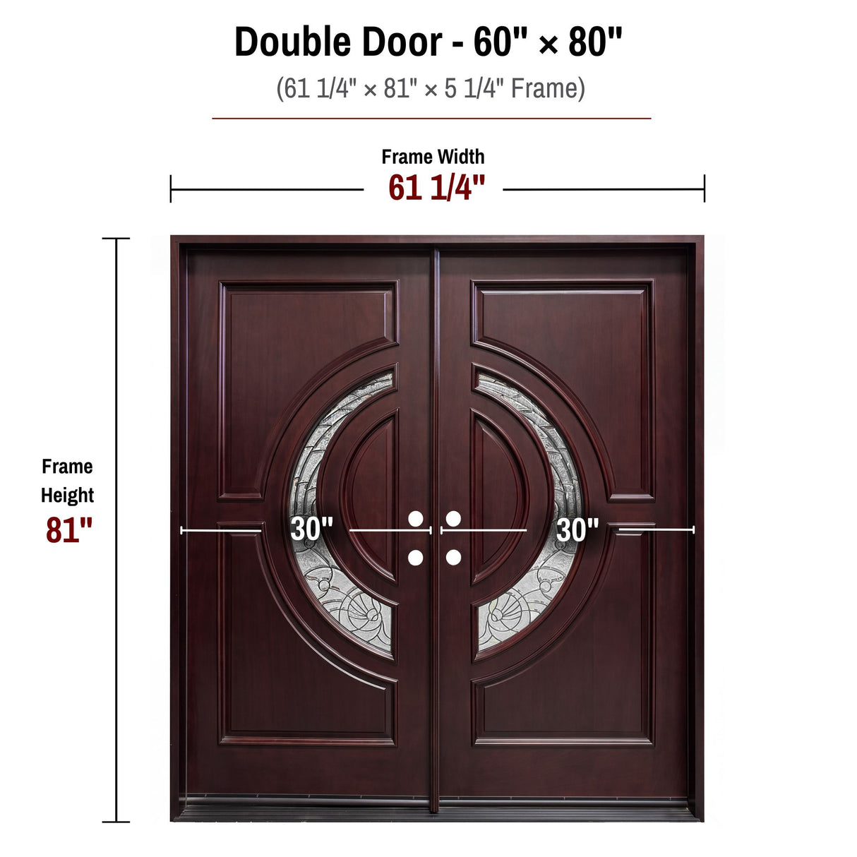 Solid Wood Exterior Door M580E