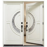 Solid Wood Exterior Door M580E-White