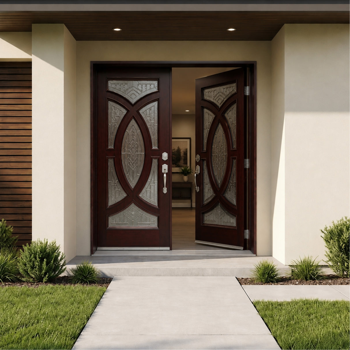 Solid Wood Exterior Door M705A